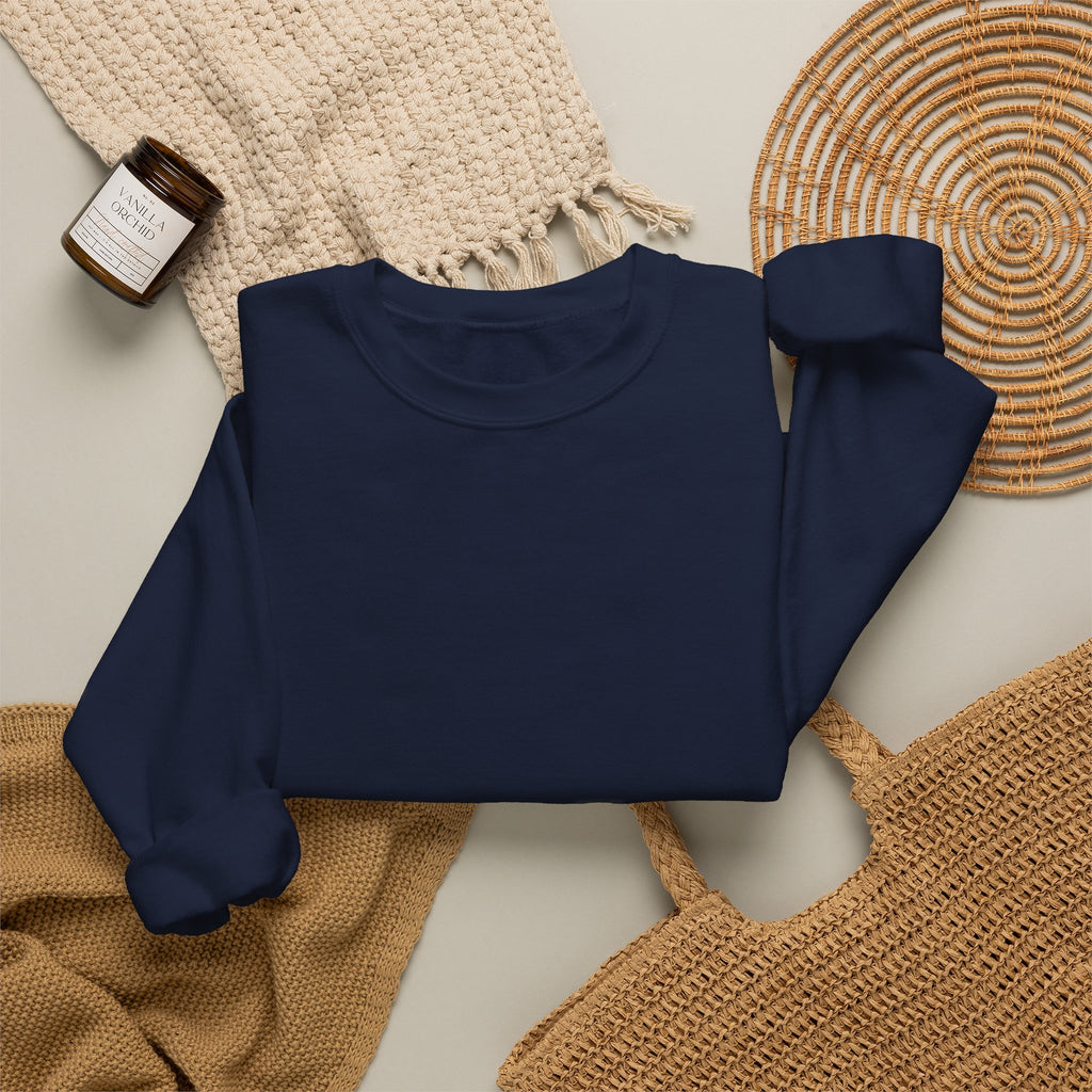 Klasik bisiklet yaka sweatshirt