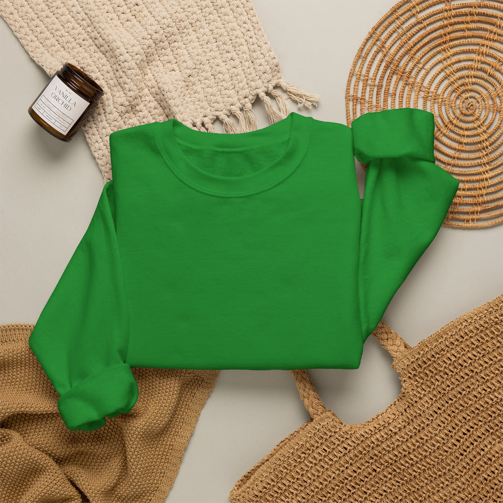 Klasik bisiklet yaka sweatshirt