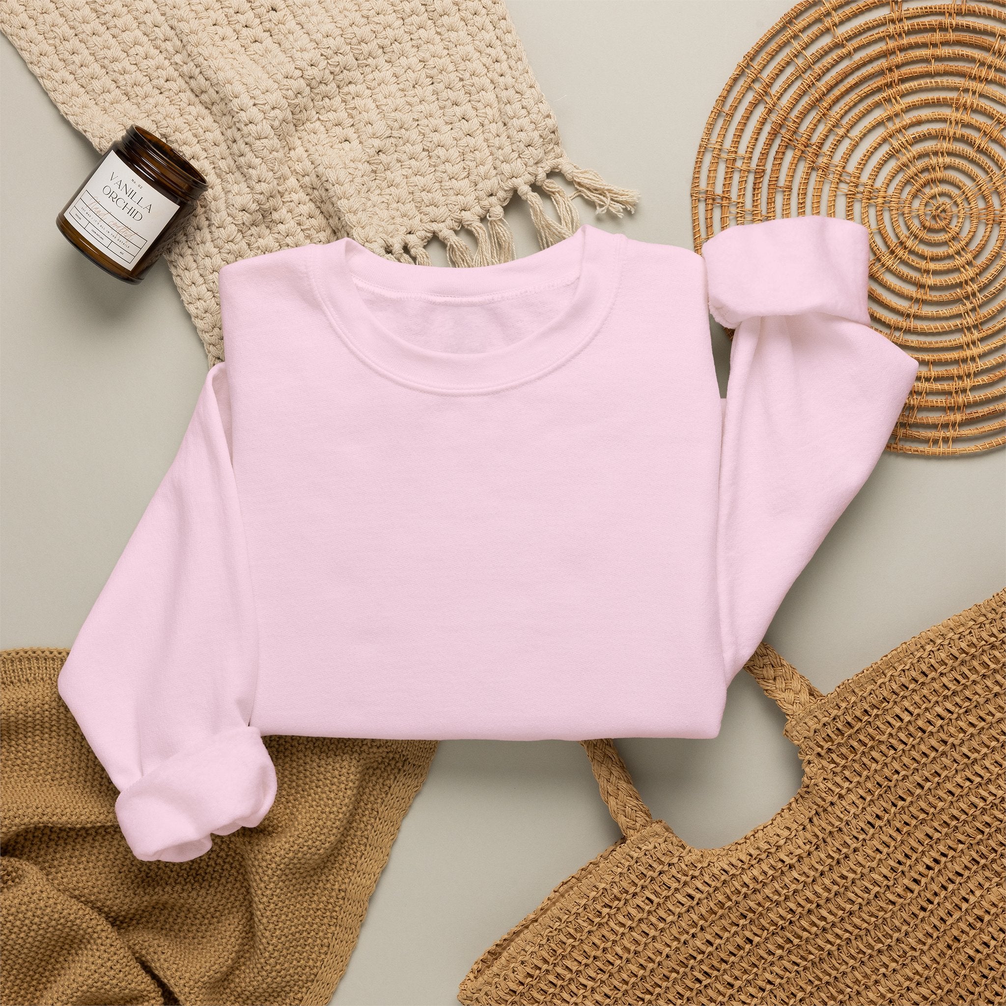 Klasik bisiklet yaka sweatshirt
