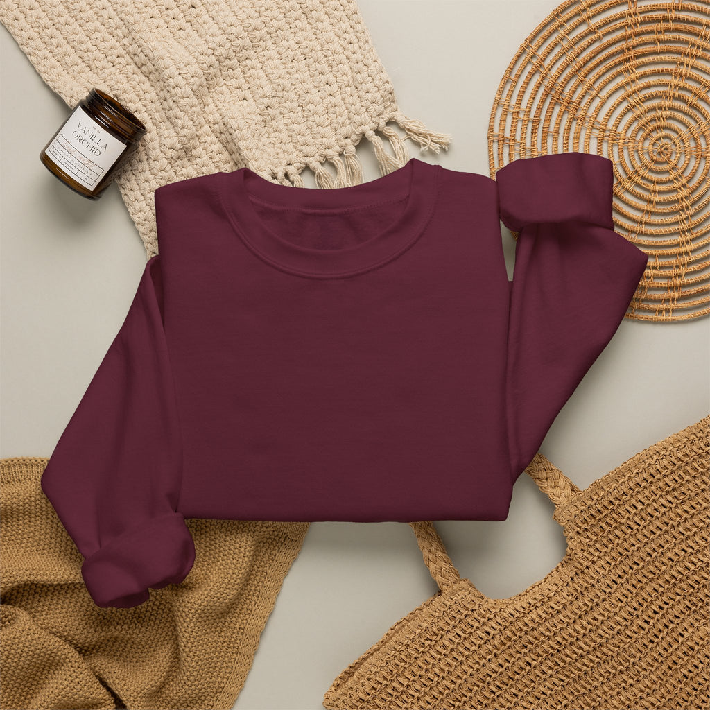 Klasik bisiklet yaka sweatshirt