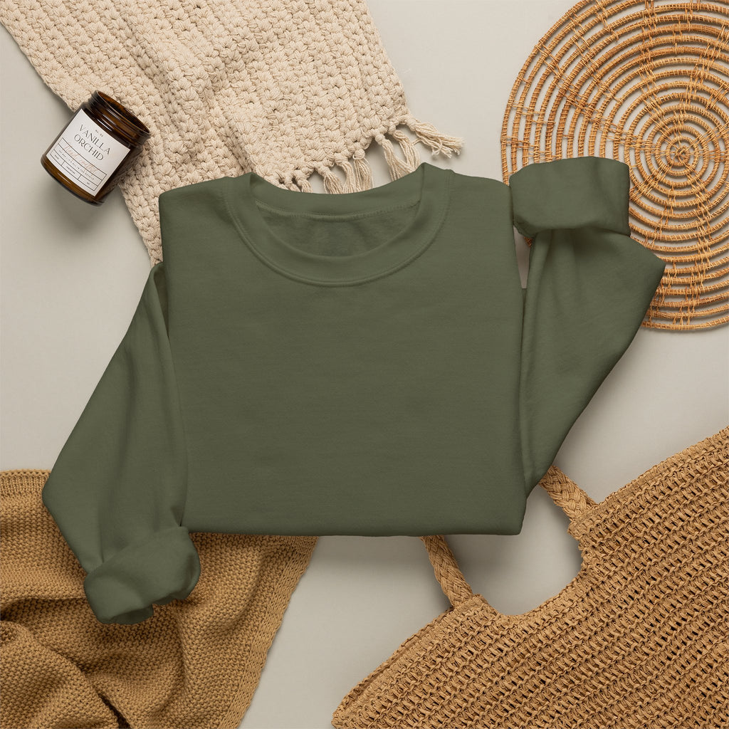 Klasik bisiklet yaka sweatshirt