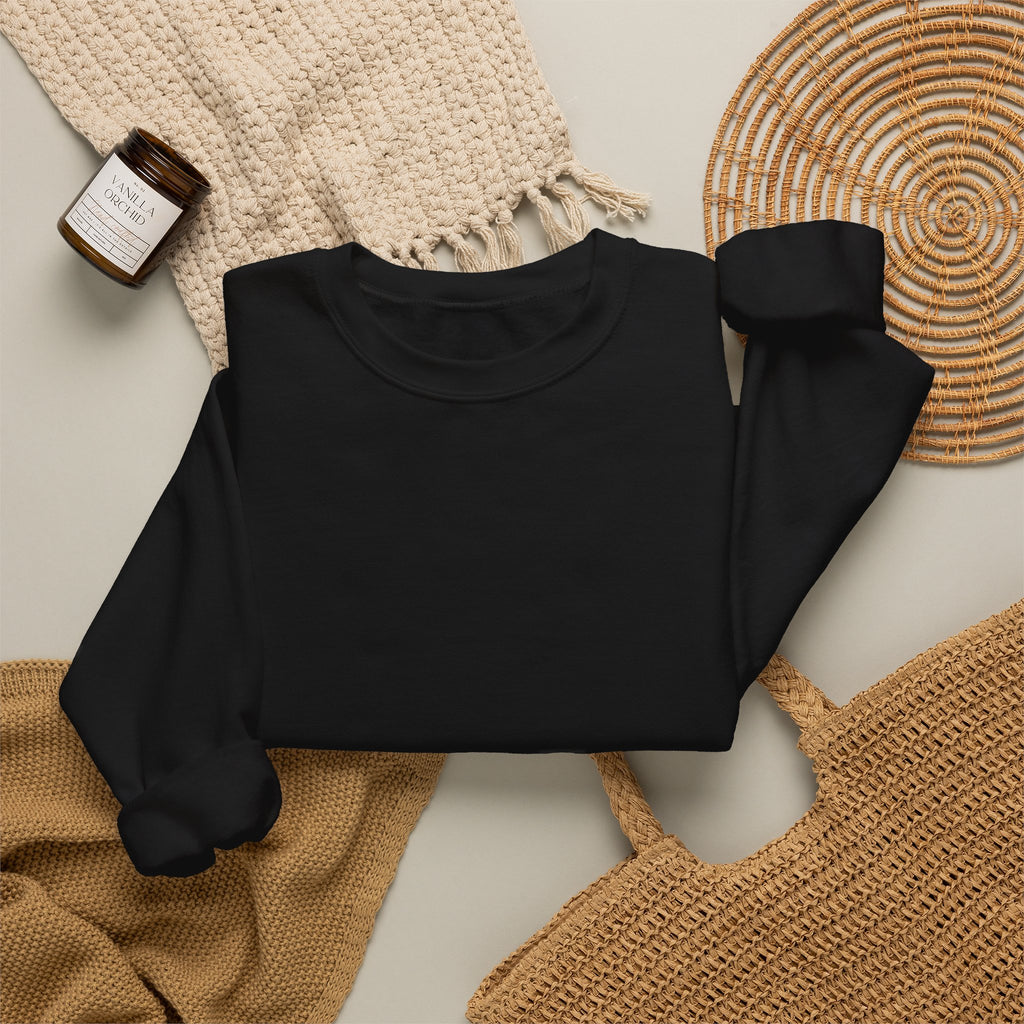 Klasik bisiklet yaka sweatshirt