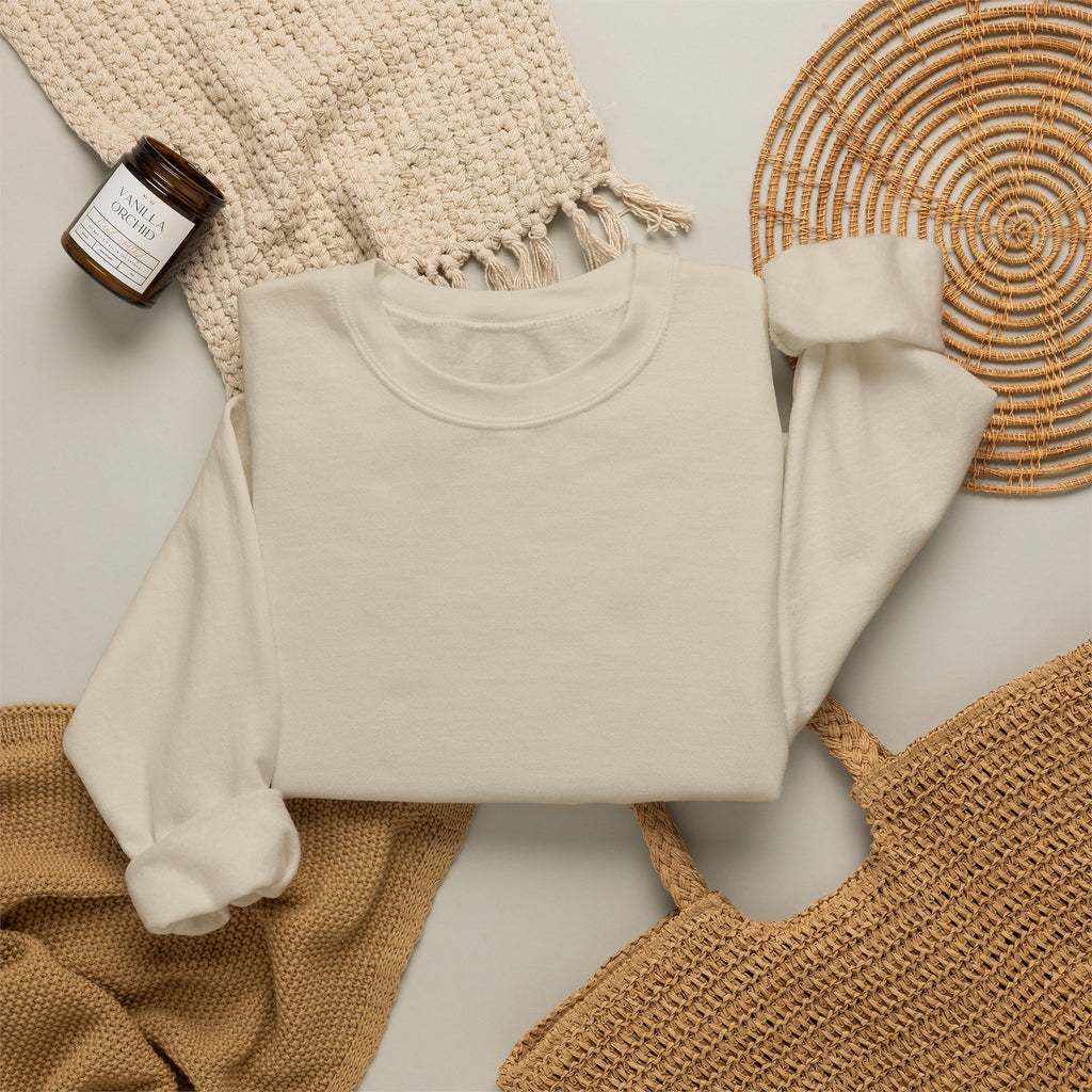 Klasik bisiklet yaka sweatshirt