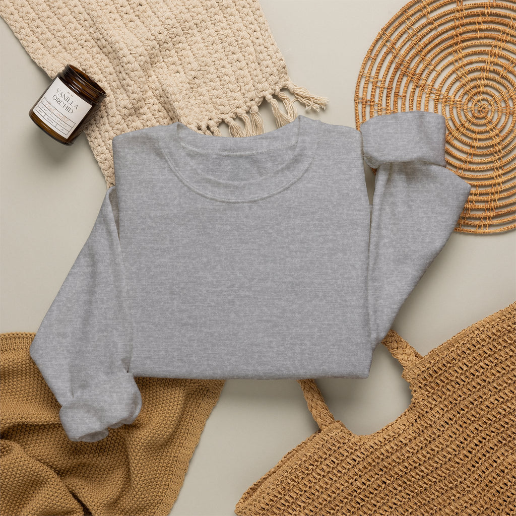 Klasik bisiklet yaka sweatshirt
